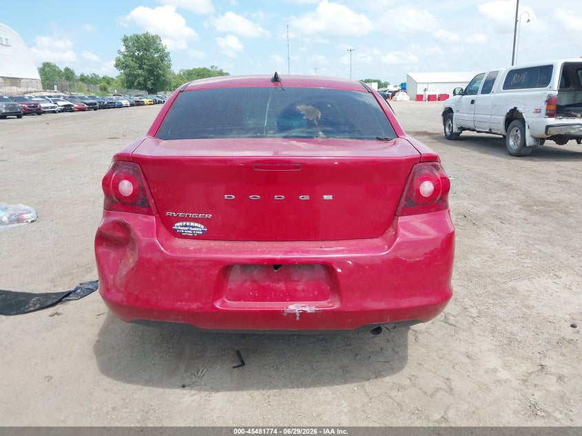 2013 Dodge Avenger Se VIN: 1C3CDZAB7DN603661 Lot: 45481774
