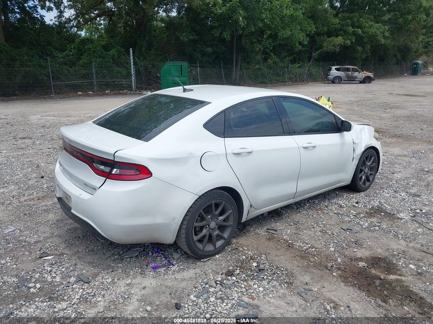 Vin: 1c3cdfbb3fd301970, lot: 45980013, dodge dart sxt 20154