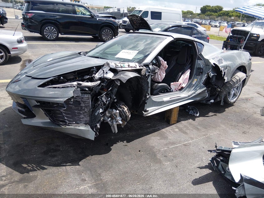Vin: 1g1ya2d49r5122745, lot: 45980052, chevrolet corvette stingray rwd  1lt 20242