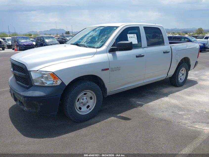Vin: 1c6rr7km5hs753570, lot: 45980096, ram 1500 tradesman  4x4 5'7 box 20172