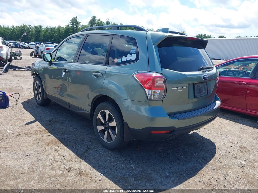 Vin: jf2sjagc2jh484916, lot: 45980124, subaru forester 2.5i premium 20183