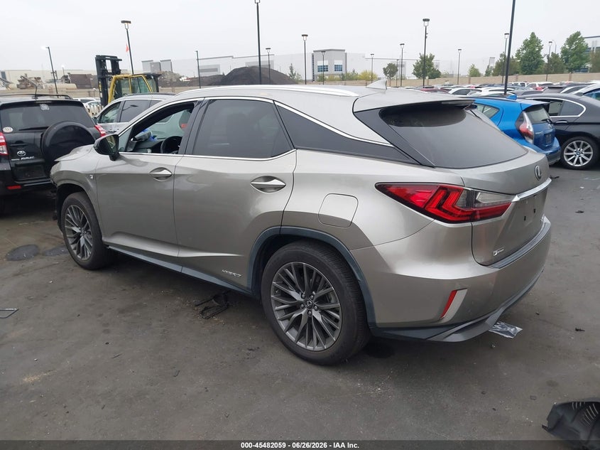 Vin: 2t2bgmca2kc043274, lot: 45980234, lexus rx rx 450h f sport 20193