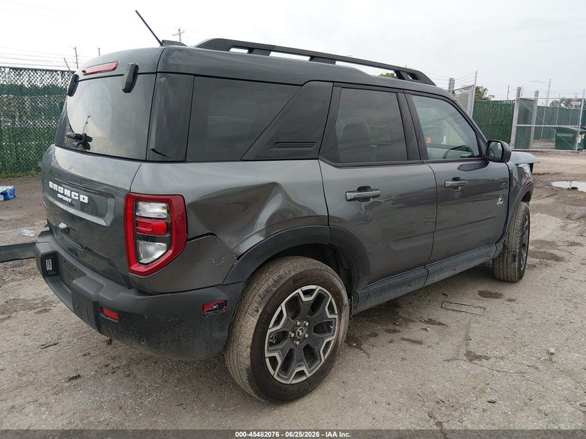Vin: 3fmcr9cnxsre65933, lot: 45980251, ford bronco sport outer banks 20254