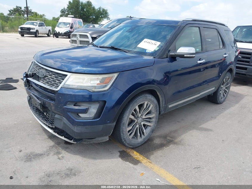 Vin: 1fm5k8ht2hgc85585, lot: 45980313, ford explorer platinum 20172
