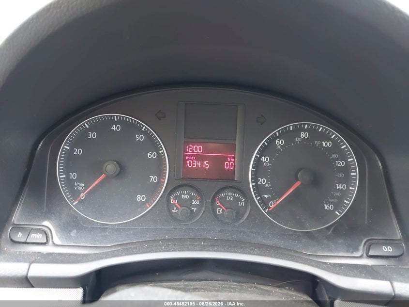 VOLKSWAGEN JETTA 2008 VIN 3VWRM71K48M135735