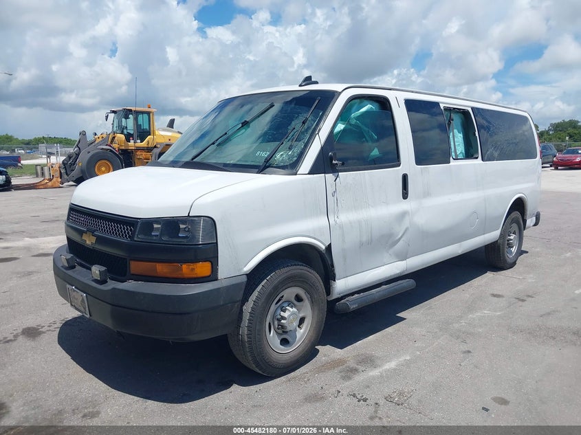 2024 Chevrolet Express Passenger Rwd 3500 Extended Wheelbase Ls 1GAZGNFP4R1169779 photo 1