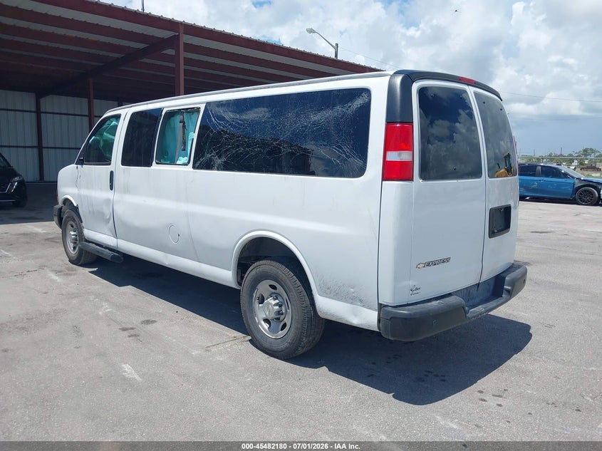 Vin: 1gazgnfp4r1169779, lot: 45980355, chevrolet express passenger rwd 3500 extended wheelbase ls 20243