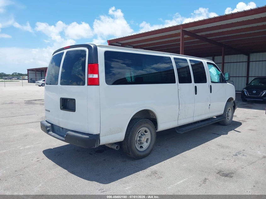 Vin: 1gazgnfp4r1169779, lot: 45980355, chevrolet express passenger rwd 3500 extended wheelbase ls 20244