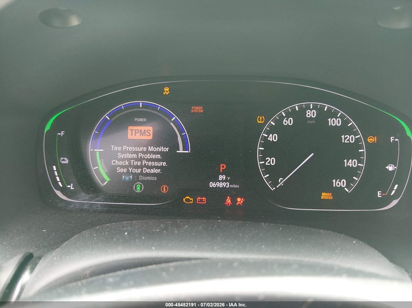 2020 Honda Insight Ex VIN: 19XZE4F59LE000433 Lot: 45482191