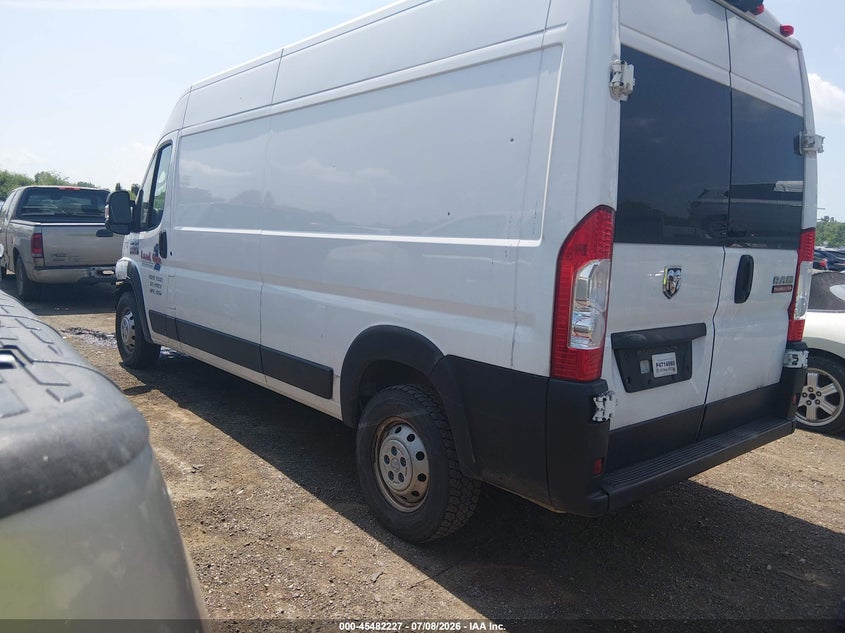 Vin: 3c6lrvdg7ne110623, lot: 45980402, ram promaster 2500 high roof 159 wb 20223
