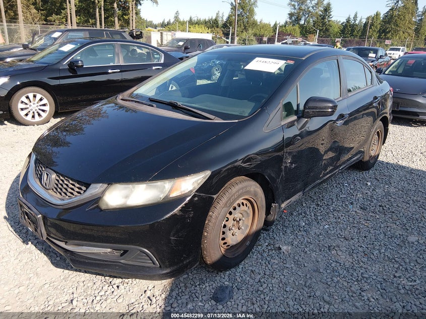 2014 Honda Civic, Left Side, IAAI, VIN 19XFB2F56EE018830 — photo 2