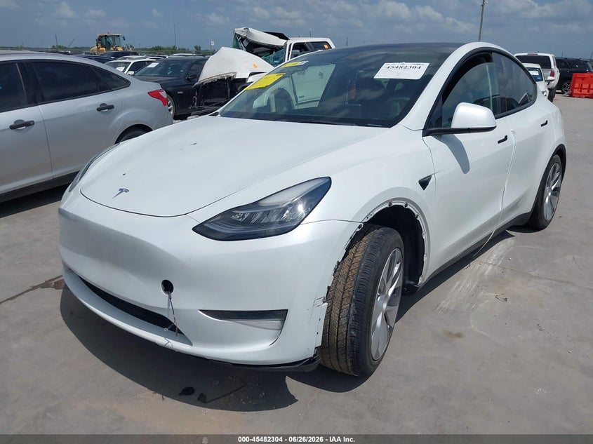 2023 Tesla Model Y, Right Rear, IAAI, VIN 7SAYGDEE4PA094051 — photo 2