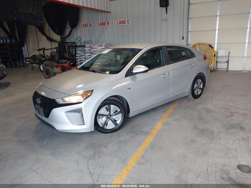 Vin: kmhc65lc6ku160907, lot: 45980485, hyundai ioniq hybrid blue 20192