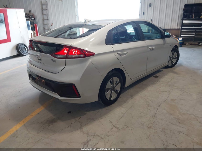 Vin: kmhc65lc6ku160907, lot: 45980485, hyundai ioniq hybrid blue 20194