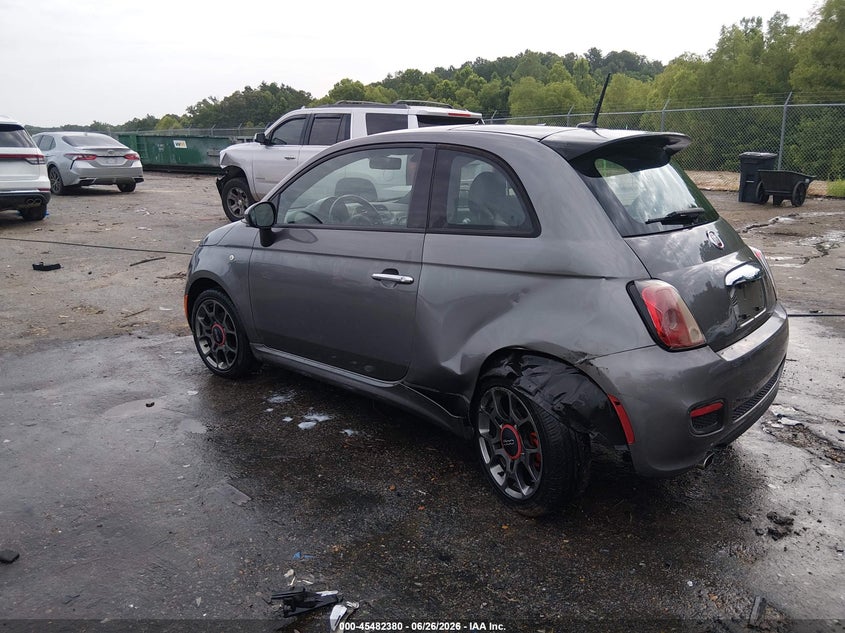 Vin: 3c3cffbr2dt746277, lot: 45980555, fiat 500 sport cattiva 20133