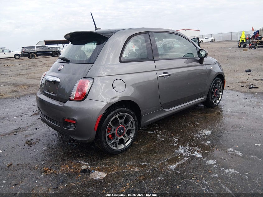 Vin: 3c3cffbr2dt746277, lot: 45980555, fiat 500 sport cattiva 20134