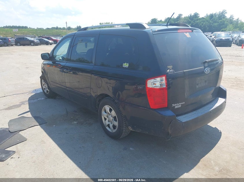Vin: kndmg4c33a6347590, lot: 45980556, kia sedona lx 20103