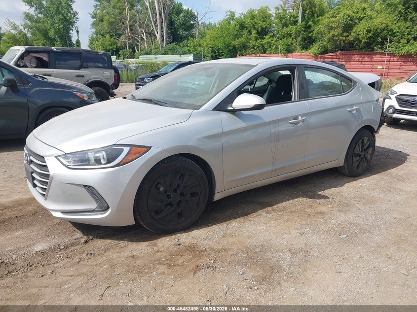 2017 Hyundai Elantra Value Edition, Rear, IAAI, VIN 5NPD84LF7HH193585 — photo 2