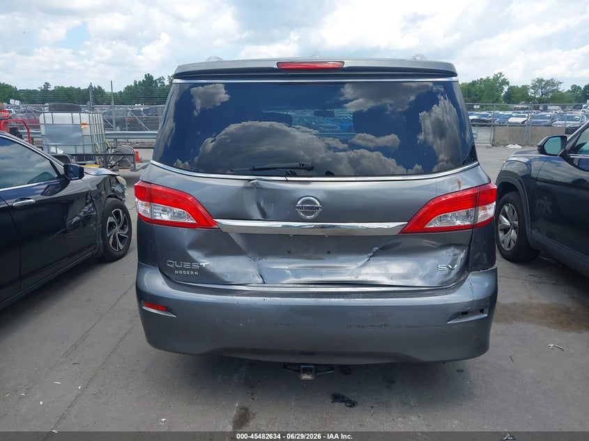 2016 Nissan Quest Platinum/S/Sl/Sv VIN: JN8AE2KP0G9155783 Lot: 45482634