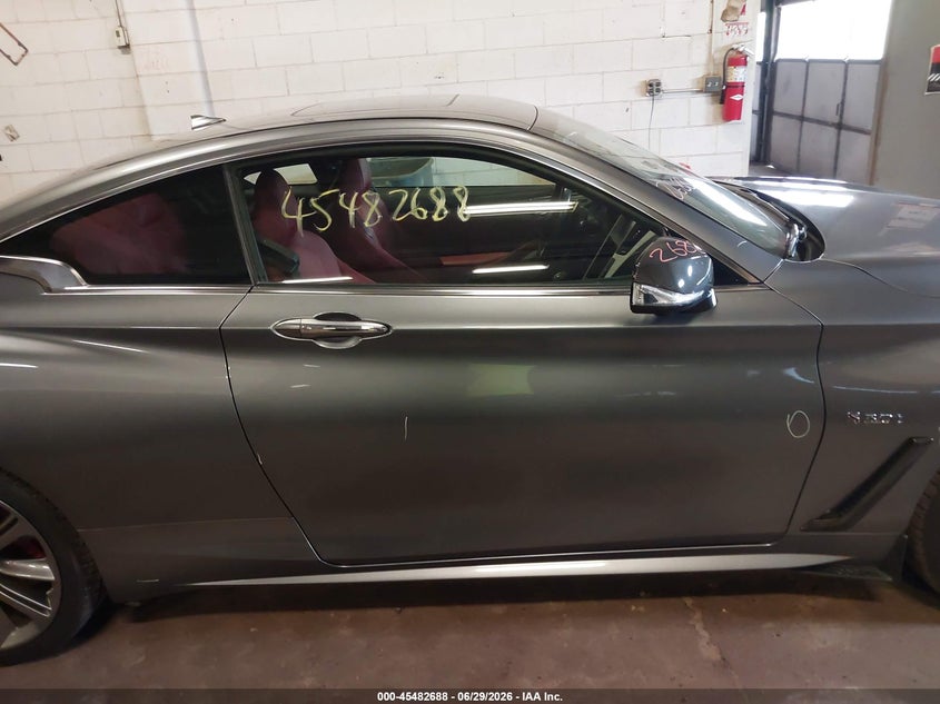 2019 Infiniti Q60 3.0T Red Sport 400 VIN: JN1FV7ELXKM440281 Lot: 45482688