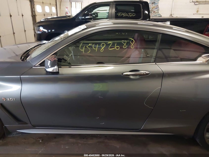 2019 Infiniti Q60 3.0T Red Sport 400 VIN: JN1FV7ELXKM440281 Lot: 45482688