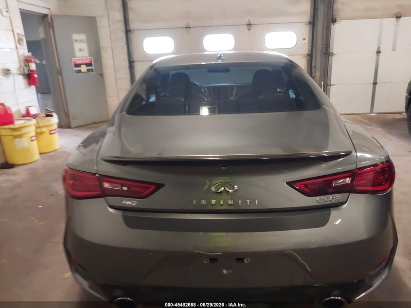 2019 Infiniti Q60 3.0T Red Sport 400 VIN: JN1FV7ELXKM440281 Lot: 45482688
