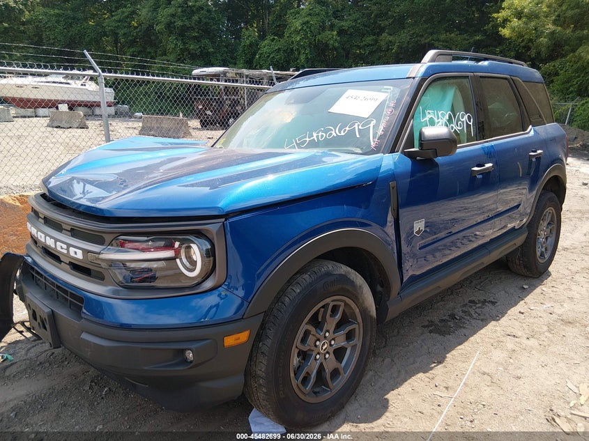 Vin: 3fmcr9b60pre22428, lot: 45980874, ford bronco sport big bend 20232