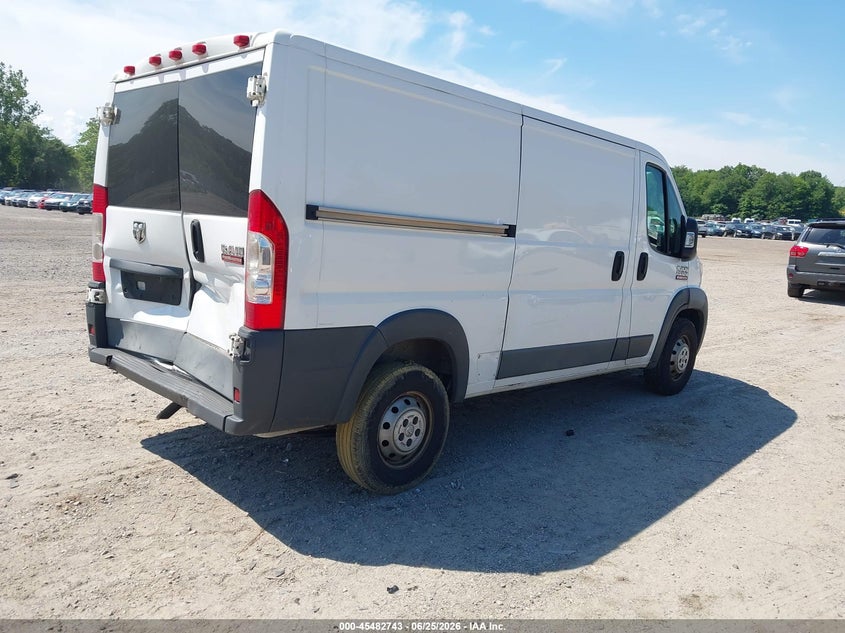 Vin: 3c6trvag0he552894, lot: 45980918, ram promaster 1500 low roof 136 wb 20174