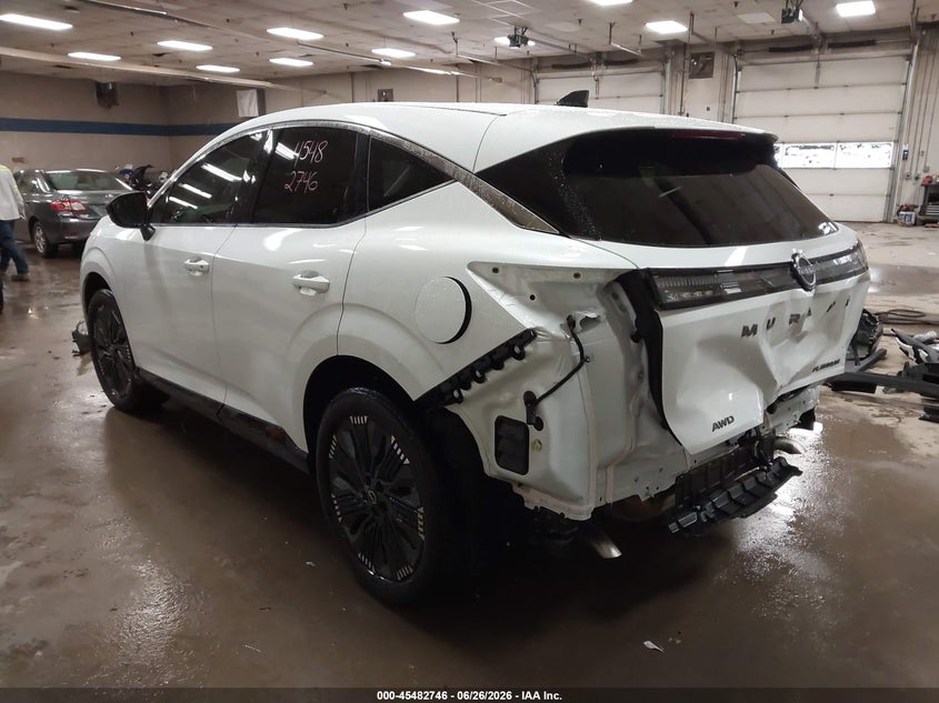 Vin: 5n1az3ds5tc102657, lot: 45980921, nissan murano platinum 20263