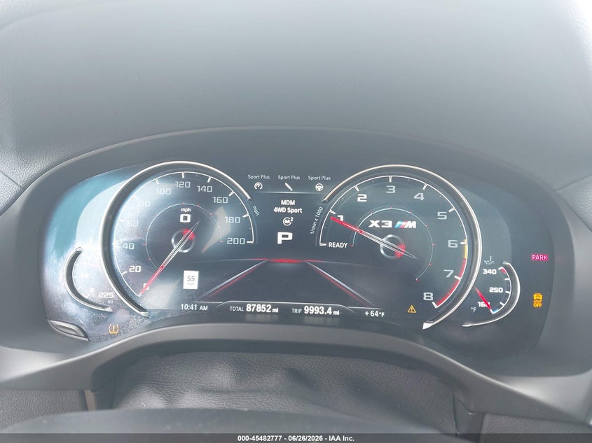 BMW X3 M 2020 VIN 5YMTS0C05L9B31373