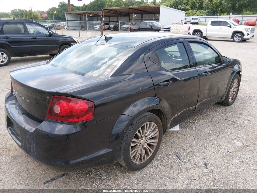 Vin: 1c3cdzab0cn325457, lot: 45980984, dodge avenger se 20124
