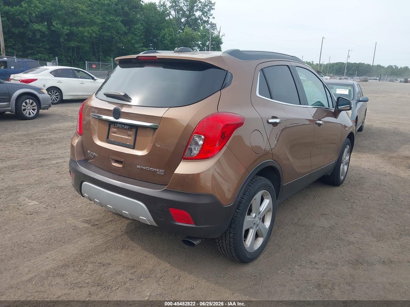 Vin: kl4cjfsb6gb537007, lot: 45980997, buick encore convenience 20164
