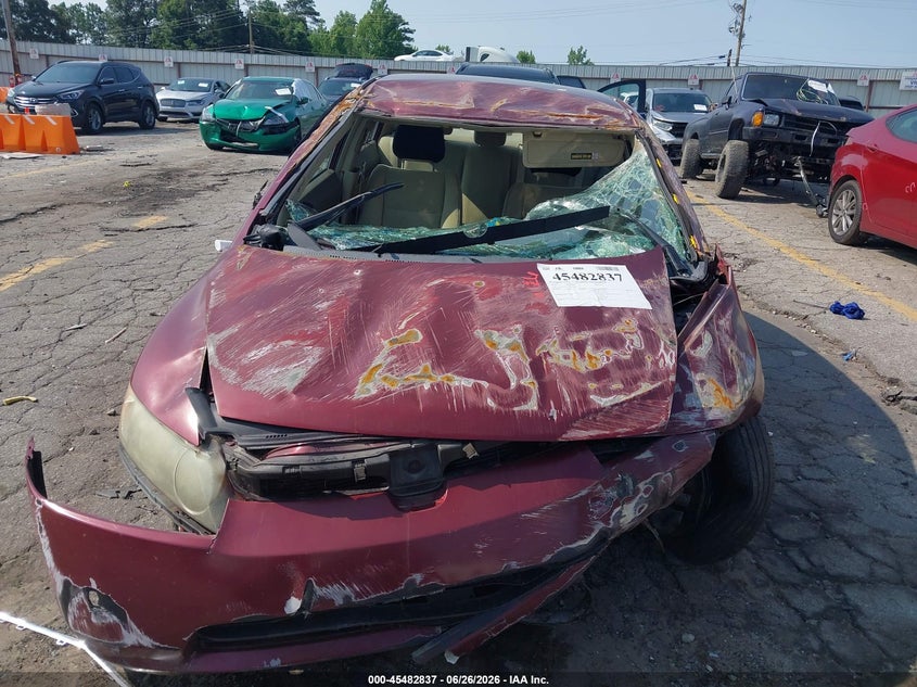 2008 HONDA CIVIC SEDAN 1.8L I-4 VVT, 140HP