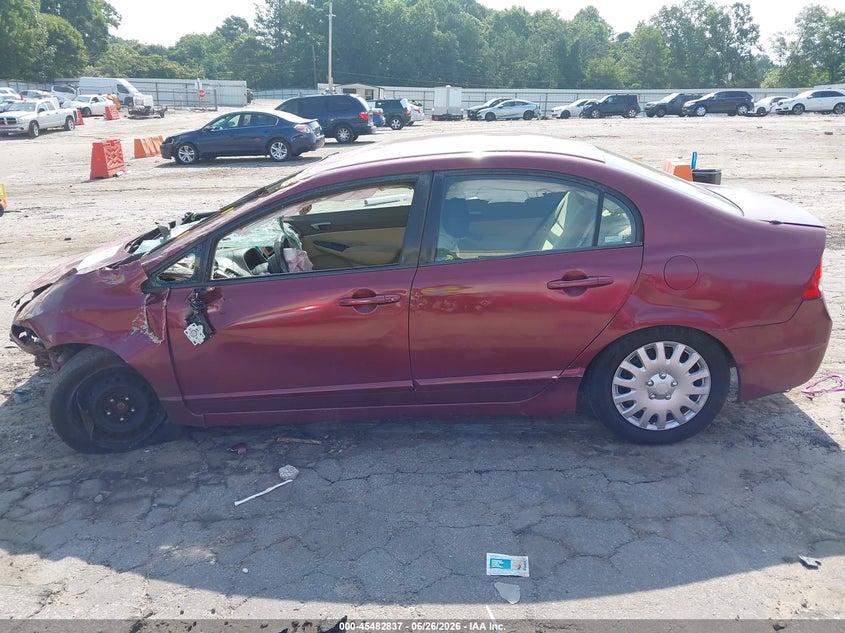 2008 HONDA CIVIC SEDAN 1.8L I-4 VVT, 140HP
