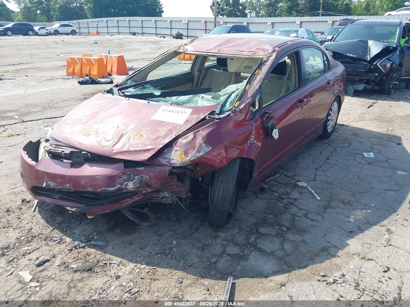 2008 HONDA CIVIC SEDAN 1.8L I-4 VVT, 140HP