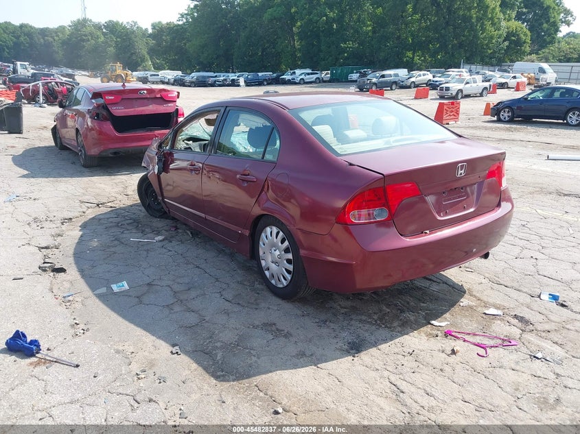 2008 HONDA CIVIC SEDAN 1.8L I-4 VVT, 140HP