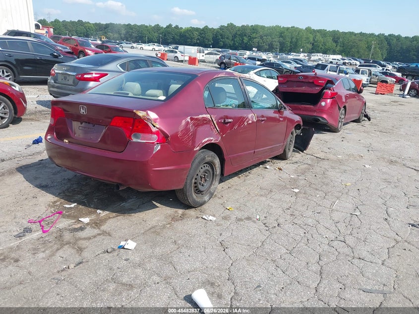 2008 HONDA CIVIC SEDAN 1.8L I-4 VVT, 140HP