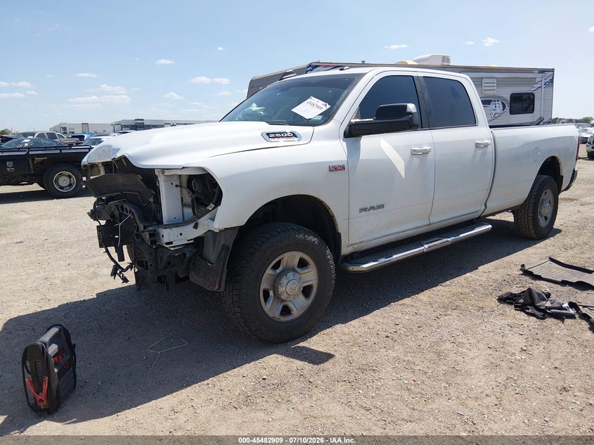 Vin: 3c6ur5jj5kg621140, lot: 45981084, ram 2500 big horn  4x4 8' box 20192