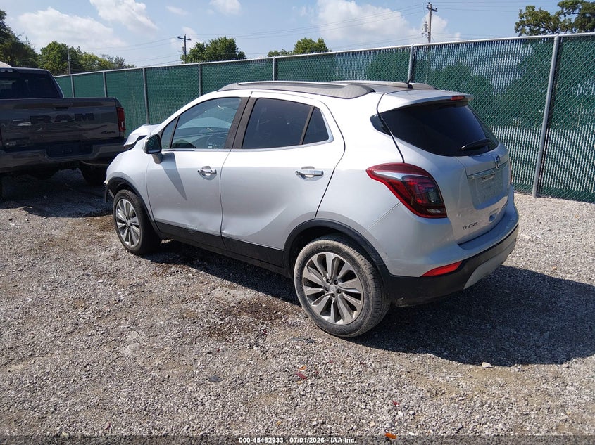 Vin: kl4cjesb4hb072674, lot: 45981107, buick encore preferred 20173