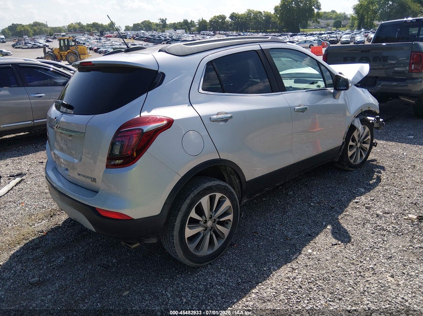 Vin: kl4cjesb4hb072674, lot: 45981107, buick encore preferred 20174