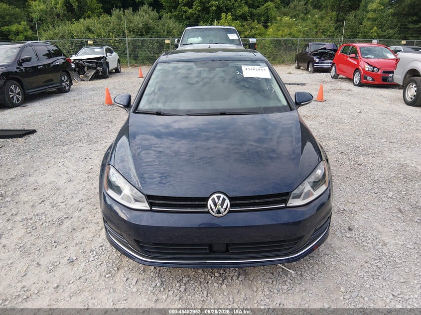 2017 Volkswagen Golf Tsi S 4-Door/Tsi Se 4-Door/Tsi Sel 4-Door/Tsi Wolfsburg Edition 4-Door VIN: 3VW217AUXHM020021 Lot: 45482953