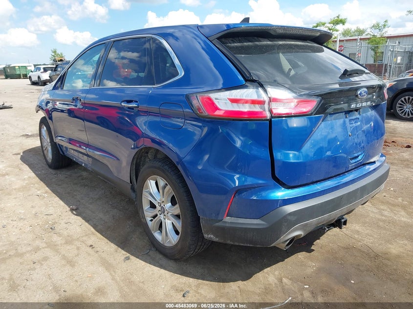 Vin: 2fmpk4k99mba05080, lot: 45981244, ford edge titanium 20213