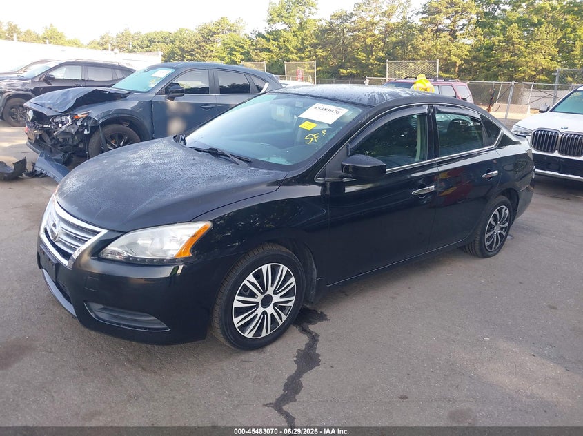 2015 Nissan Sentra, Удар ззаду, IAAI, VIN 3N1AB7AP4FY234081 — фото 2