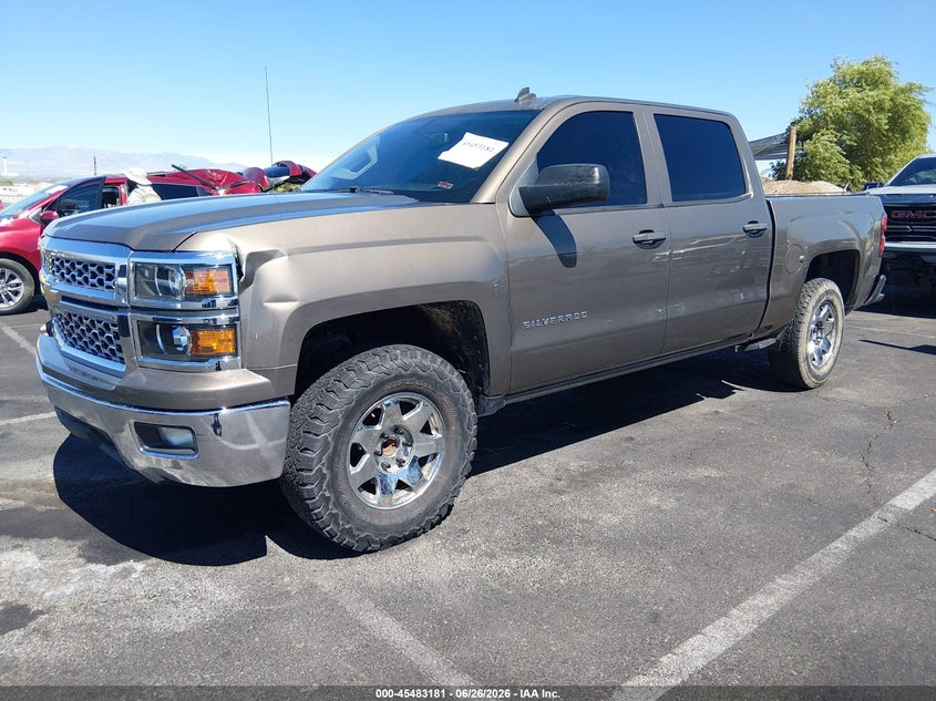 2014 Chevrolet Silverado, Удар сзади, IAAI, VIN 3GCPCREC8EG455274 — фото 2