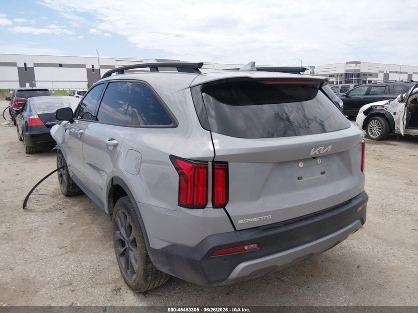 Vin: 5xyrkdlf3pg223873, lot: 45981480, kia sorento x-line sx prestige 20233