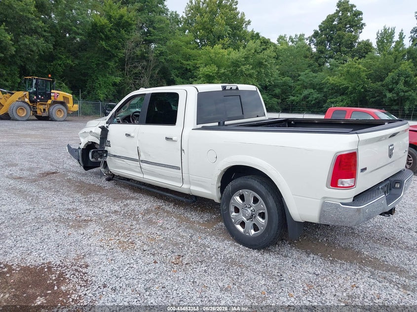 Vin: 3c6ur5fl8jg316109, lot: 45981543, ram 2500 laramie  4x4 6'4 box 20183