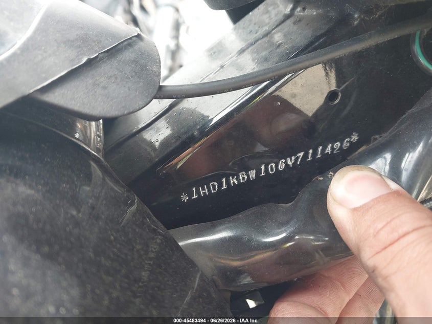 2006 Harley-Davidson Flhxi VIN: 1HD1KBW106Y711426 Lot: 45483494