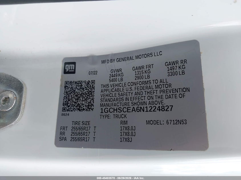 2022 CHEVROLET COLORADO 2WD LONG BOX LT — Фото 9