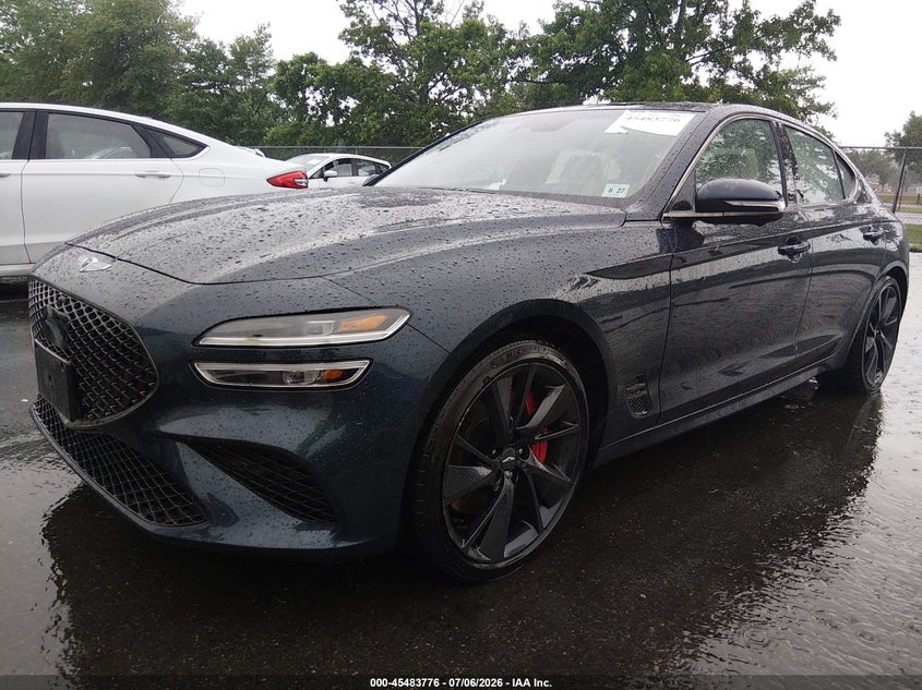 Vin: kmtg54te8pu109163, lot: 45981951, genesis g70 3.3t awd 20232