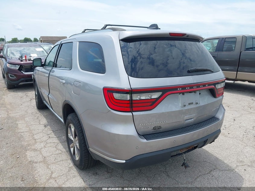 Vin: 1c4rdjdg8gc477101, lot: 45982008, dodge durango limited 20163